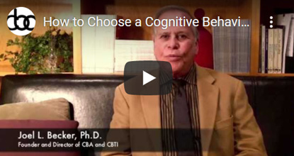 Image of How to Choose a Cognitive Behavior Therapist video click to see