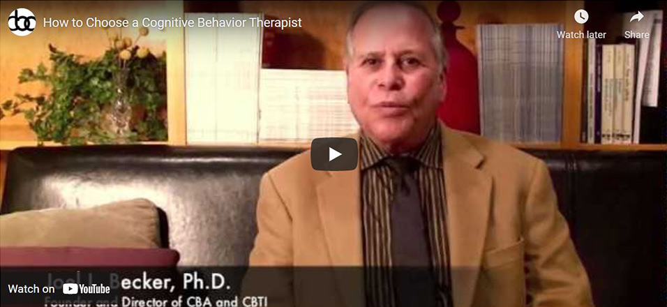Image of How to Choose a Cognitive Behavior Therapist video click to see